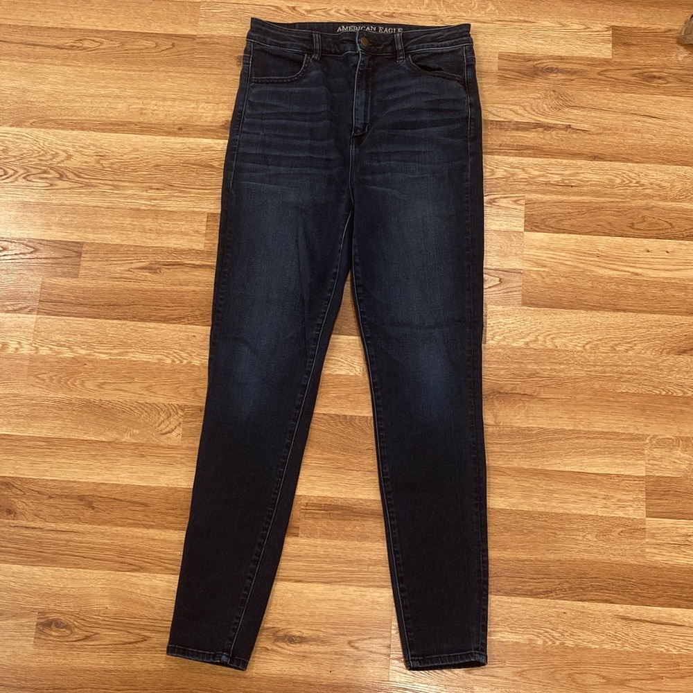 American Eagle High Rise Dark Indigo Jeans